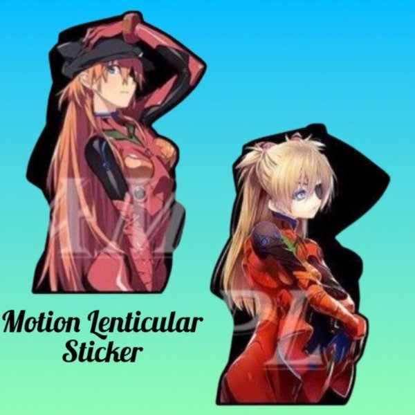 Producto - Sticker Lenticular Neo Genesis Evangelion Asuka Langley Soryu M2