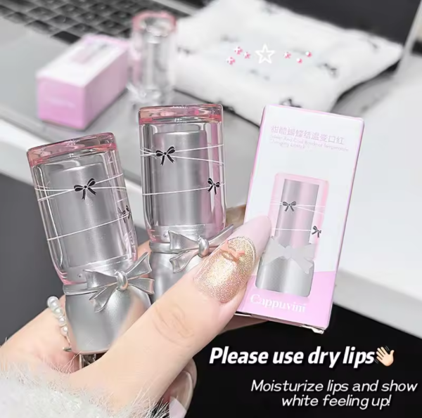 Producto - Lápiz Labial Termocrómico Cappuvini "Sweet and Cool Bow" CP350