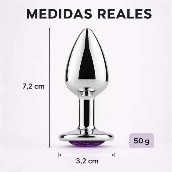 Producto - PLUG ANAL METAL REDONDO VIOLETA SMALL - 1
