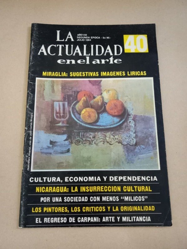 Producto - La actualidad en el arte #40 - Autores varios - Julio 1984