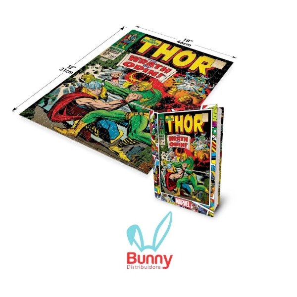 Producto - ROMPECABEZAS LENTICULAR MARVEL COMIC THOR 300 PIEZAS 46 X 31