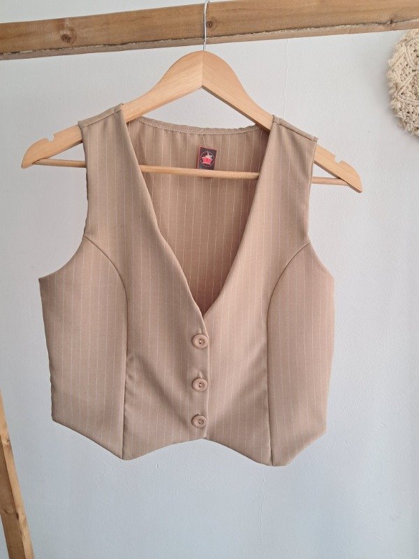 Producto - Chaleco Rayas Camel