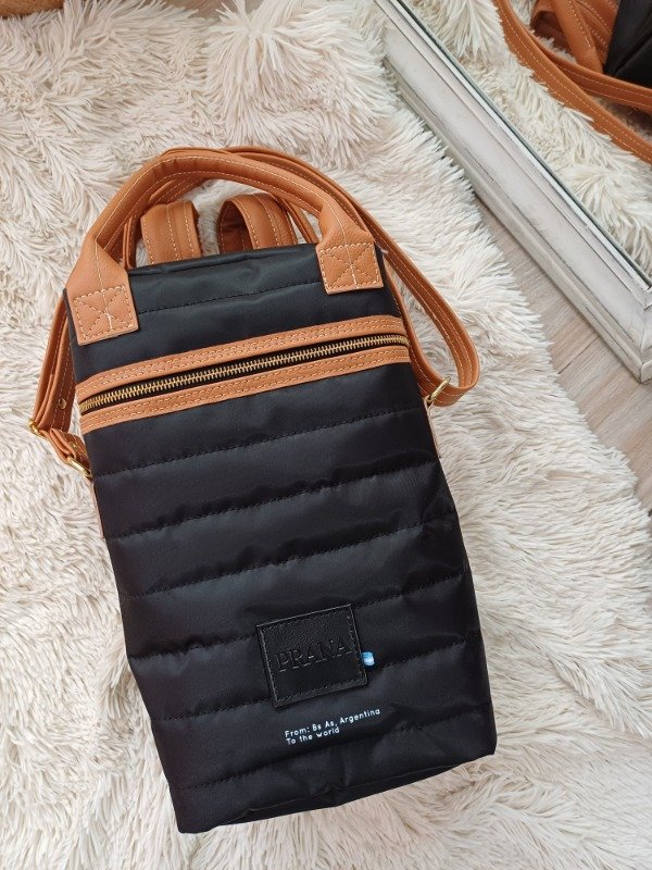 Producto - Matera Pili negra (mochila+morral)