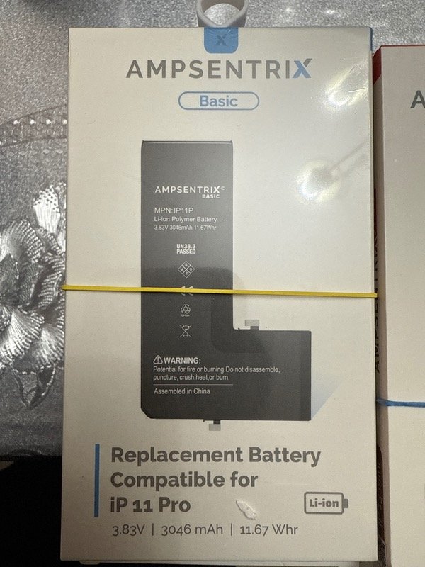 Producto - BATERIA IPHONE 11 PRO AMPSENTRIX BASIC CON FLEX EXTENDIDA