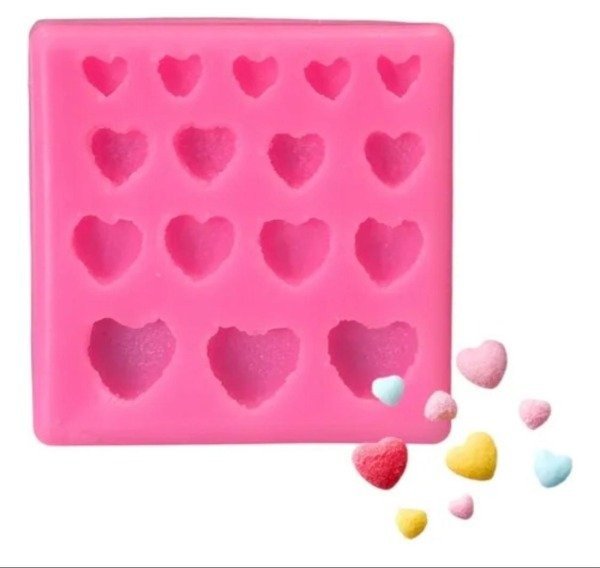 Producto - Molde de silicona corazón x16