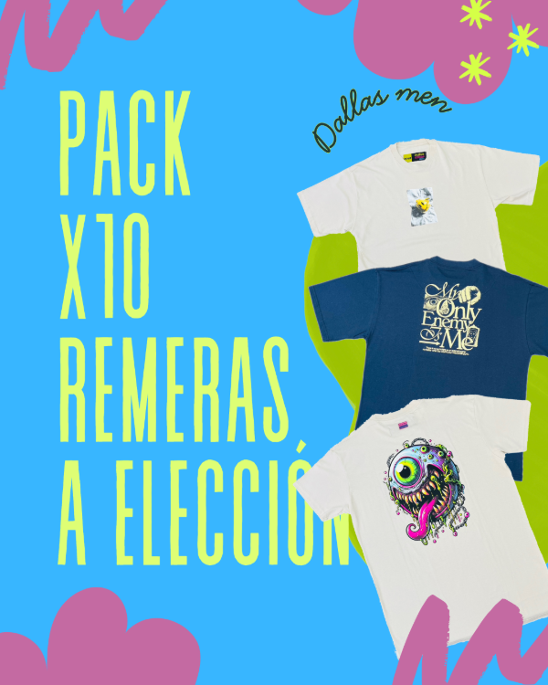 Producto - PACK X10 REMERAS