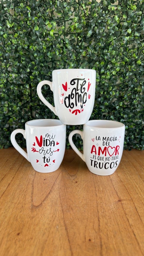 Producto - Taza frase amor rojo - 0
