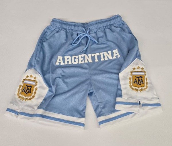 Producto - Bermuda Basket AFA celeste