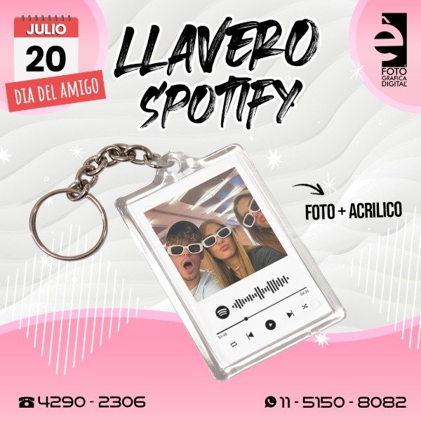 Producto - Llavero Spotify / día del amigo