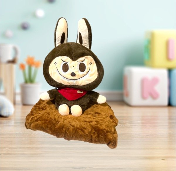 Producto - Peluche c/manta, La bubu marron