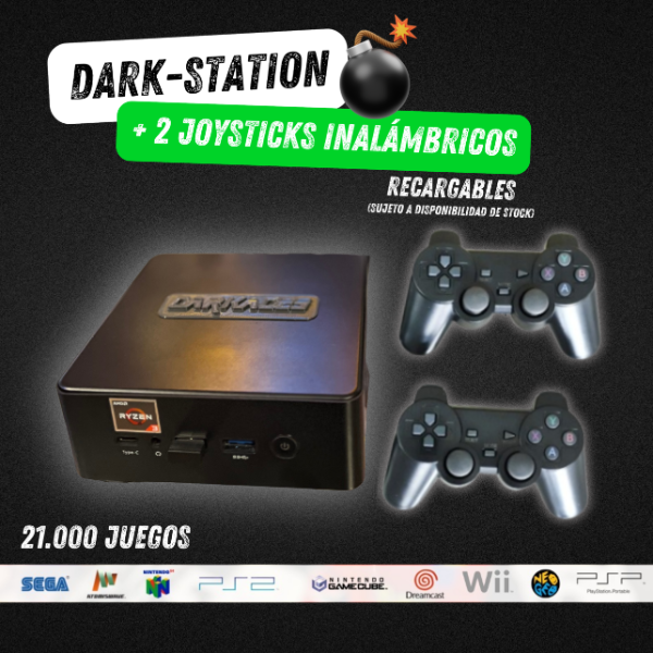 Producto - DARK STATION + 2 JOYSTICKS INALAMBRICOS