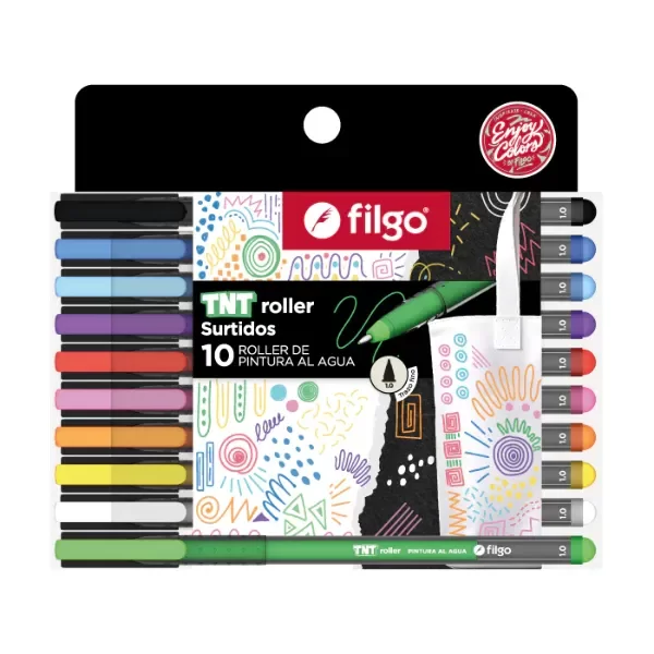 Producto - Roller De Pintura Al Agua X10 - Filgo TNT