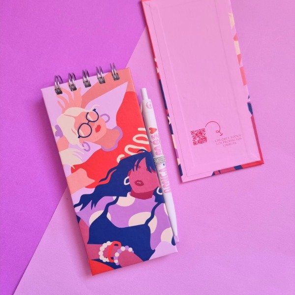 Producto - Libreta alargada porta lapicera Summer