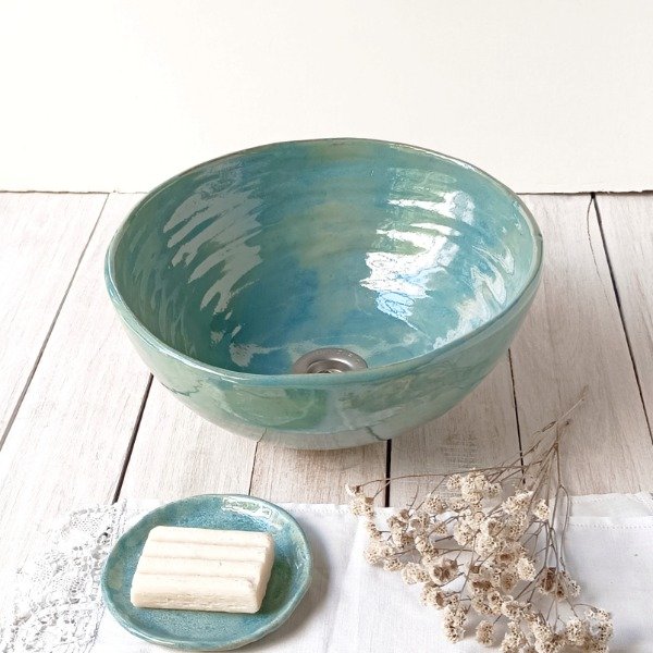 Producto - Bacha de gres Aguamarina 29cm