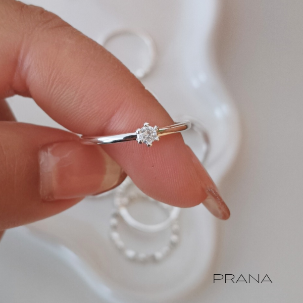 Producto - Anillo Cubic Solitario - N17