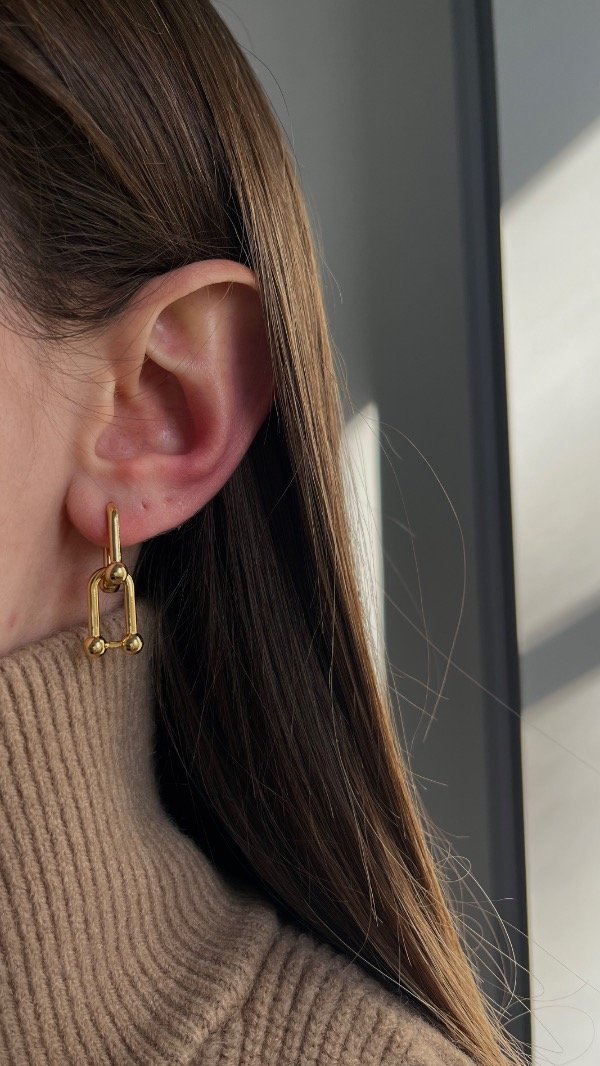 Producto - Aros Nus dorado