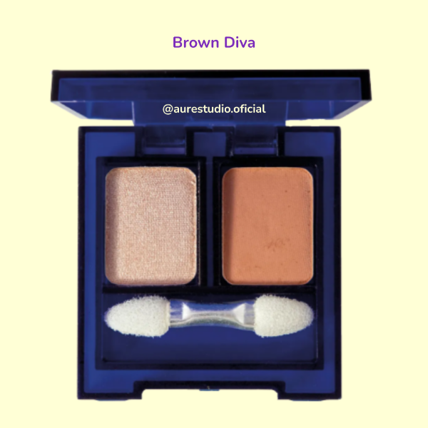 Producto - Dúo de sombras -Brown Diva, Soft Pink, Gold Diva-