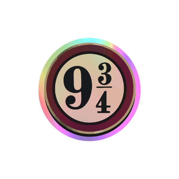 Producto - Harry Potter -Logo Plataforma 9 3/4 - Holografico