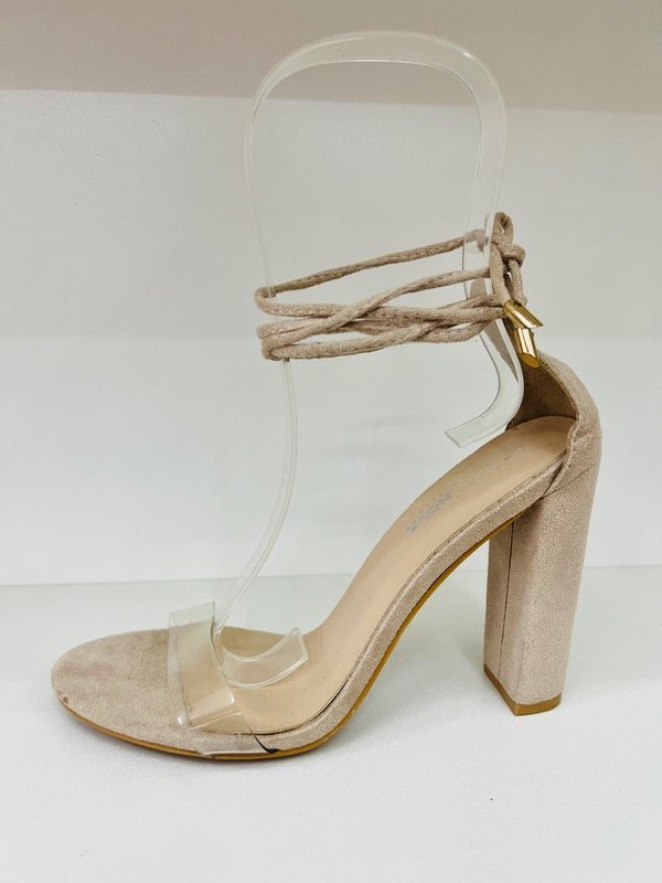 Producto - Sandalia romana pana beige taco cuadrado
