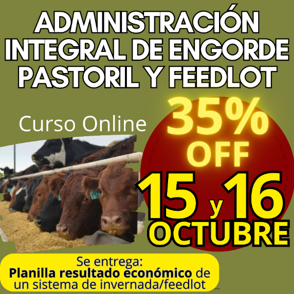 Producto - Curso Online: Administración Integral de Engorde Pastoril y Feedlot - 0