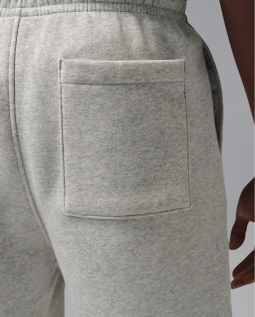 Producto - Jordan Brooklyn Short Gris Claro con Logo Blanco - 3