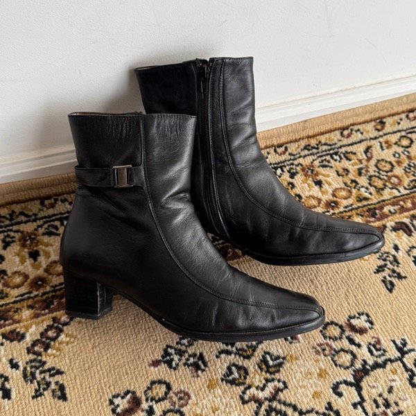 Producto - black boots leather (40)