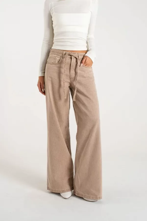 Producto - Wide leg habano con lazo - 2