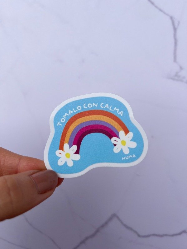 Producto - Sticker vinilo transparente ARCOIRÍS