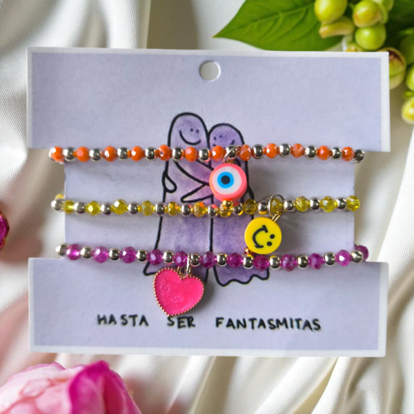 Producto - Pack x 3 pulseritas con dije