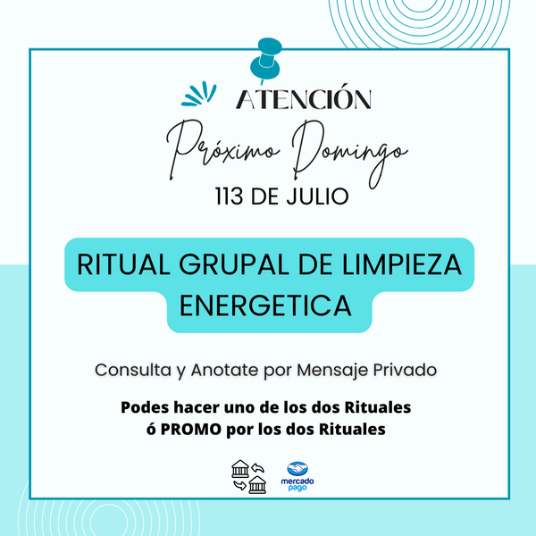 Producto - RITUAL GRUPAL LIMPIEZA ENERGÉTICA GRUPAL DICIEMBRE