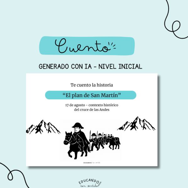 Producto - Cuento - Te cuento la historia "San Martín"