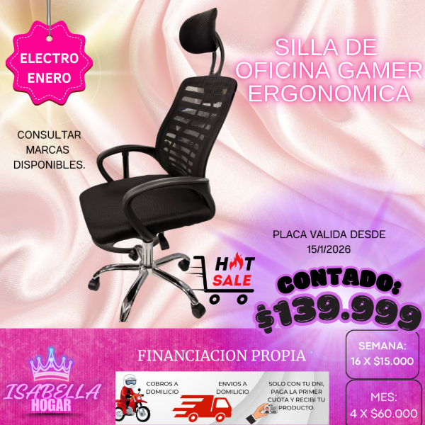 Producto - SILLA DE OFICINA GAMER ERGONOMICA