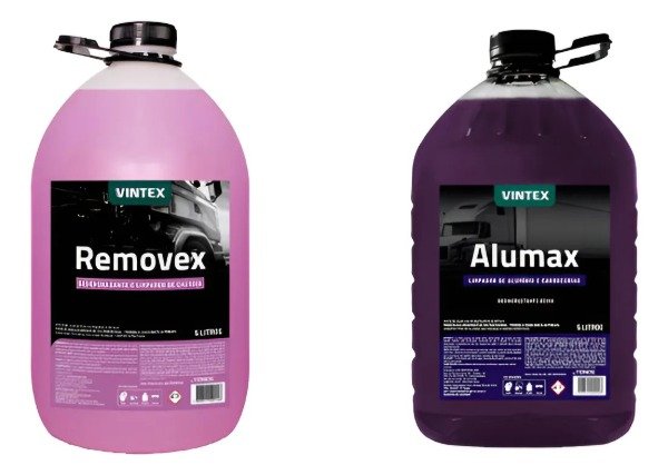 Producto - COMBO ALUMAX 5 LTS + REMOVEX 5 LTS DESENGRASANTE FERRICO + ALCALINO CHASIS MOTOR