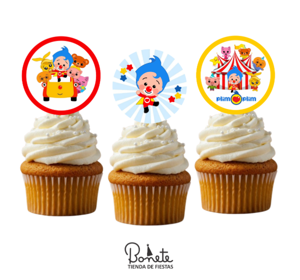 Producto - Plim Plim Topper cupcakes x10