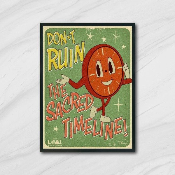 Producto - Cuadro decorativo vintage Dont Ruin The Sacred Timeline