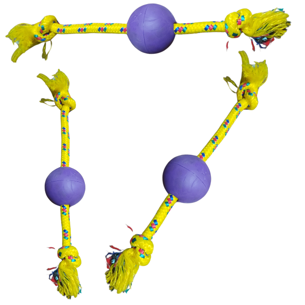Producto - Pelota de color Con Soga Para Perros Pequeños Y Medianos - 5