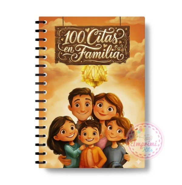 Producto - Kit Imprimible 100 Citas en Familia Agenda Diario Fotolibro Recuerdos