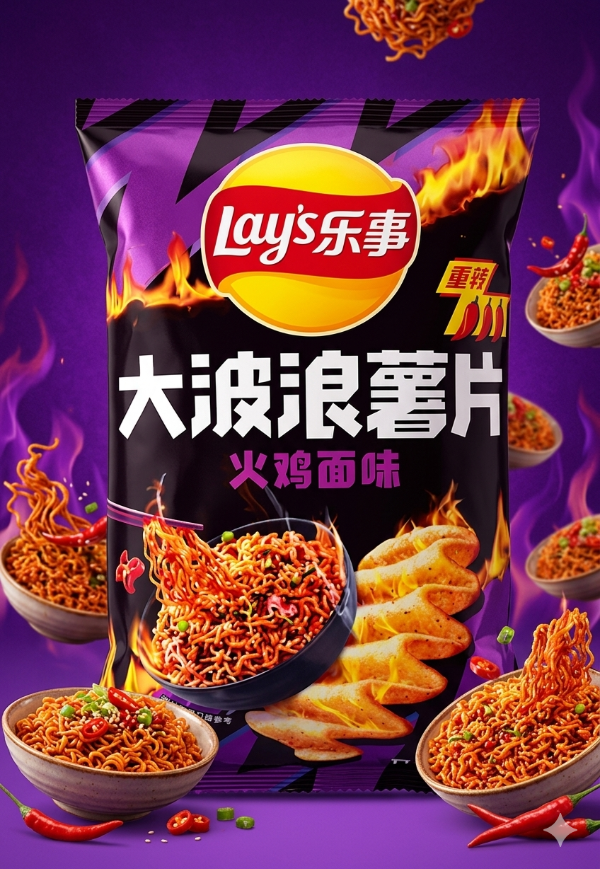 Producto - PAPAS FRITAS LAYS ONDULADAS SABOR RAMEN PICANTE 40 GR