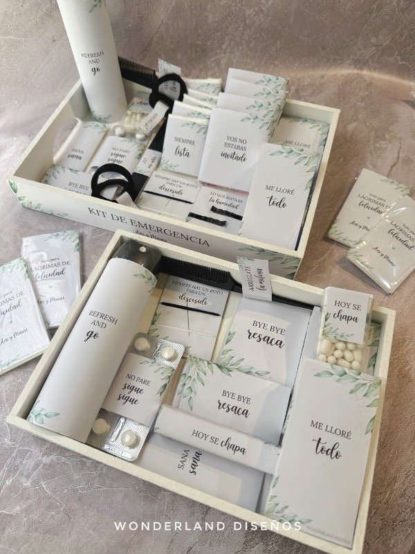 Producto - Kit de Baño - Diseño Mauri (hojas) - 2
