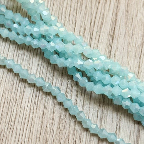 Producto - Tira de cristal Bicono Acqua Pastel (4mm)