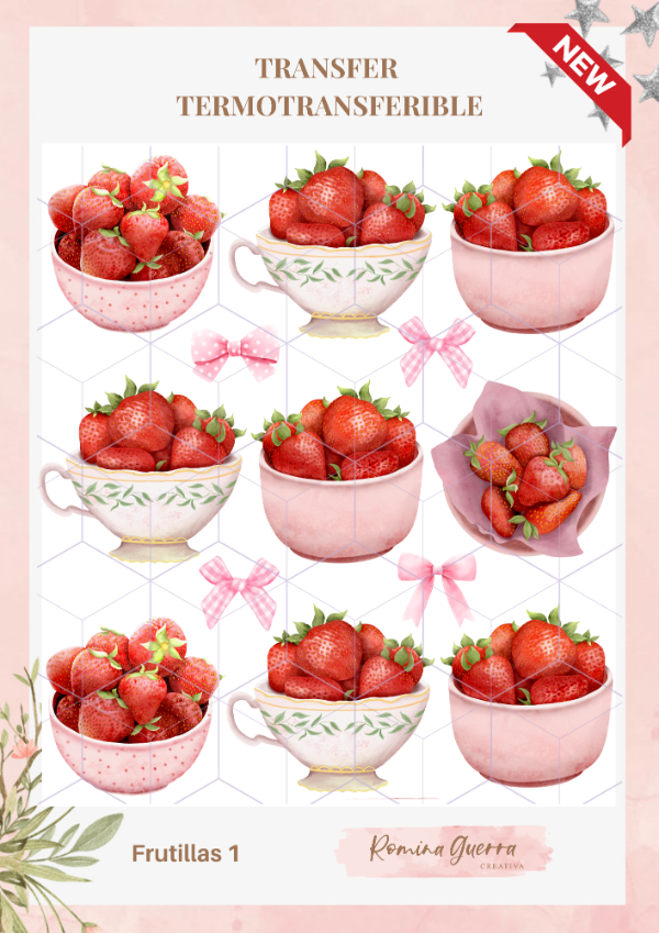 Producto - Transfer termotransferible - Frutillas 1
