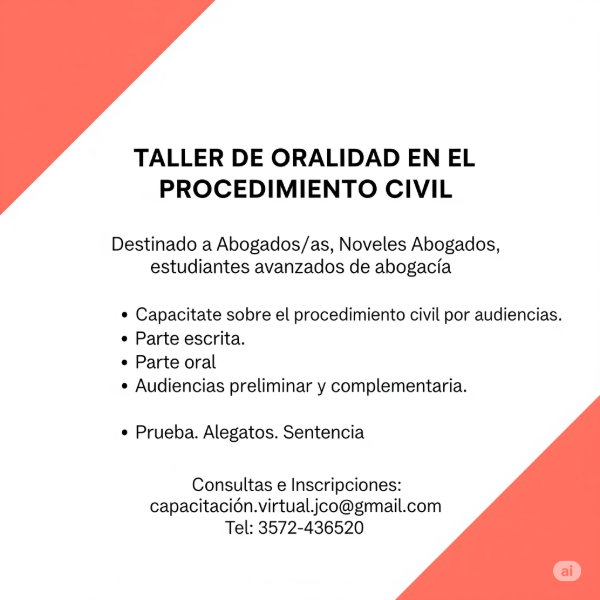 Producto - Taller de Oralidad en el proceso civil