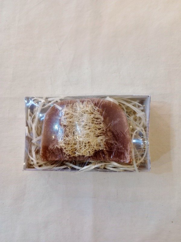 Producto - Jabón artesanal con arcilla roja en barra
