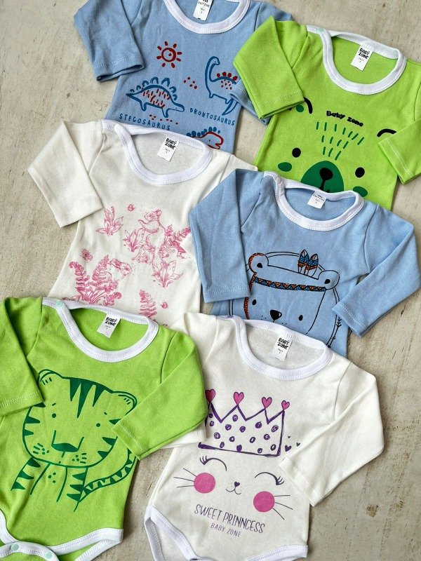 Producto - Body 0/9M pack x12 unid - DE COLORES