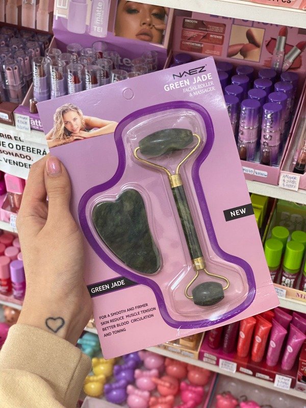 Producto - Rodillo + Piedra Guasha Naez