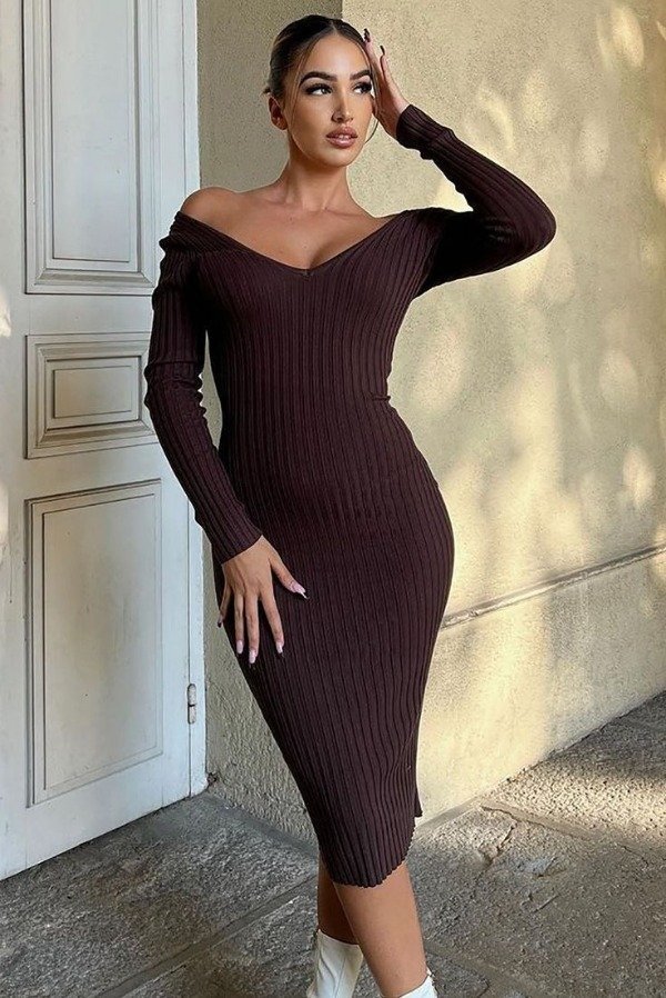 Producto - Vestido marrón fashion Nova suéter