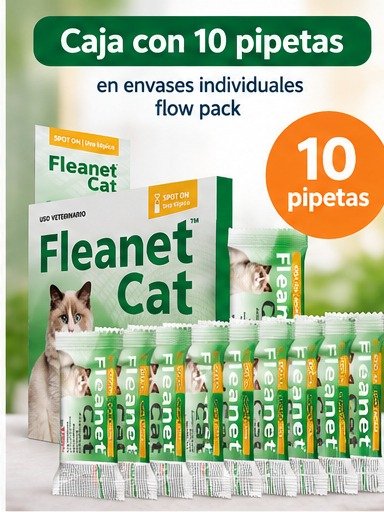 Producto - Pipeta Antipulgas Fleanet Cat Para Gatos - 2