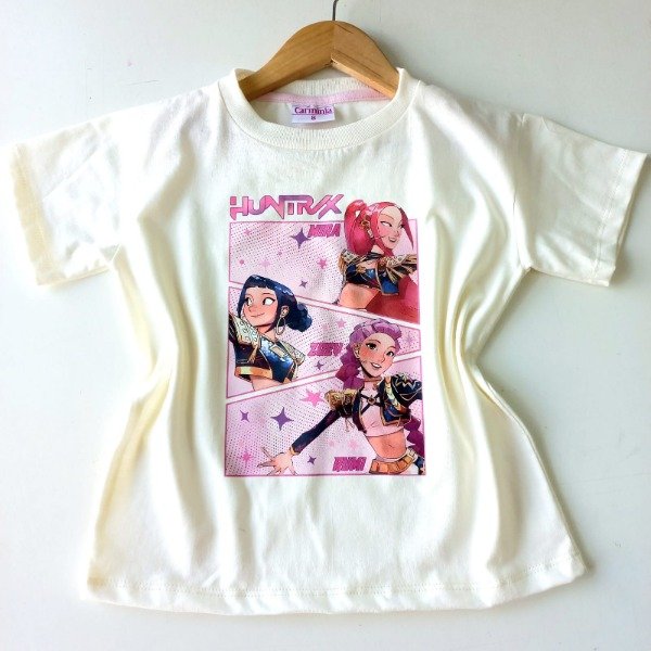 Producto - REMERA OVERSIZE LARGA - MANTECA (ESTAMPADA)