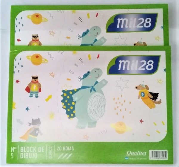 Producto - BLOCK DE DIBUJO HOJAS BLANCAS