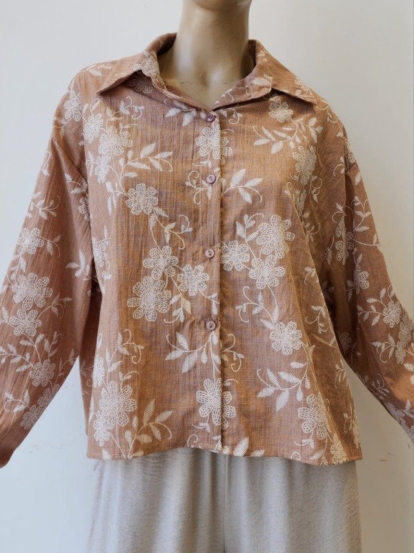Producto - Camisa Corta Greta Bordado (Art. 5867)